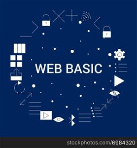 Creative Web Basic icon Background