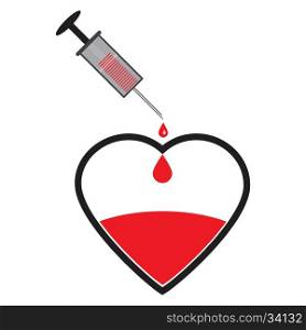 Creative World Blood Donor. Creative World Blood Donor Day Greeting stock vector
