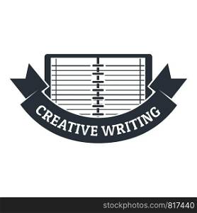 Creative writing logo. Vintage illustration of creative writing vector logo for web. Creative writing logo, vintage style