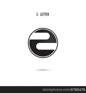 Creative Z-letter icon abstract logo design.Z-alphabet symbol.Corporate business and industrial logotype symbol.Vector illustration