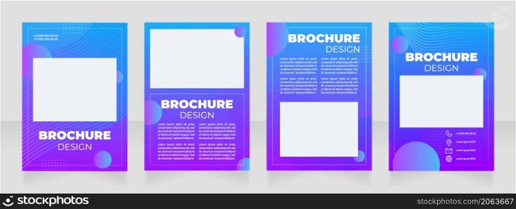 Creativity and art conference blank brochure layout design. Vertical poster template set with empty copy space for text. Premade corporate reports collection. Editable flyer paper pages. Creativity and art conference blank brochure layout design