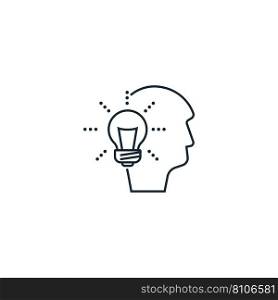 Creativity creative icon from business people Vector Image