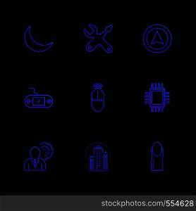 crecent , game console, ic , gear , internet , technology , hardware , setting , icon, vector, design, flat, collection, style, creative, icons ,