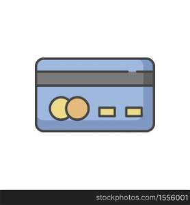 Credit card back RGB color icon. Online payment. Internet shopping. Cashless money transfer. Contactless payment. Financial service, economic operation. Isolated vector illustration. Credit card back RGB color icon