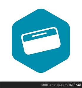 Credit card bank icon. Simple illustration of credit card bank vector icon for web design isolated on white background. Credit card bank icon, simple style