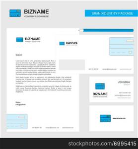 Credit card Business Letterhead, Envelope and visiting Card Design vector template