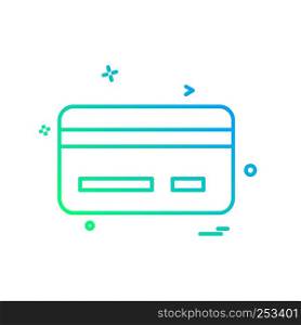 Credit card icon design vector