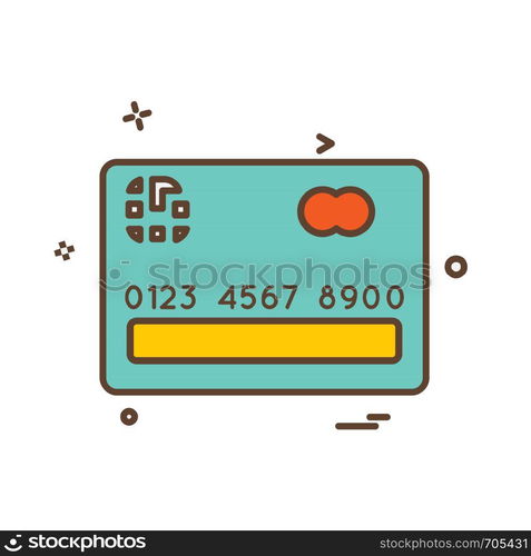 Credit card icon design vector