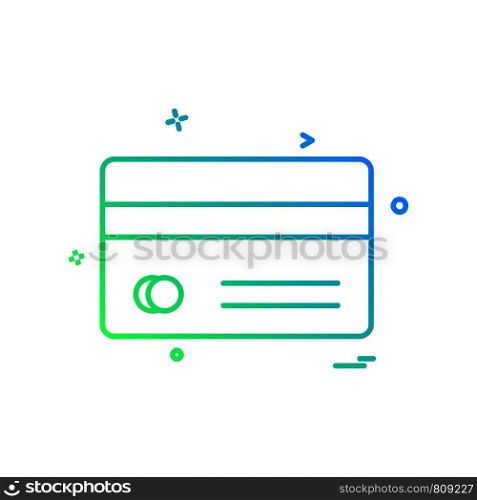 credit card icon design vector