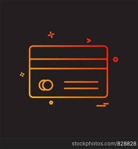 credit card icon design vector
