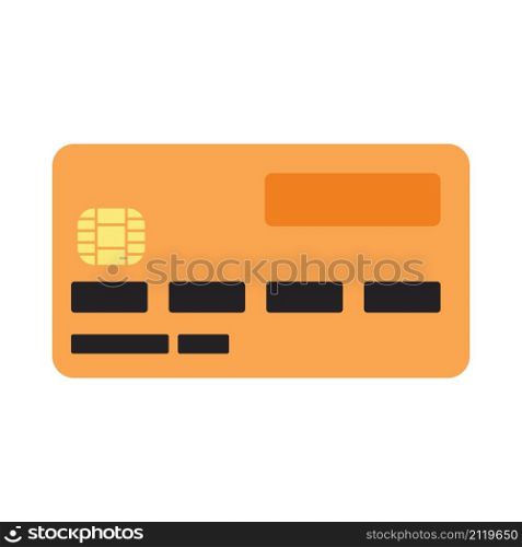 Credit Card Icon. Flat Color Design. Vector Illustration.