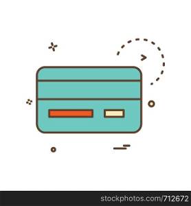 credit card icon vector design