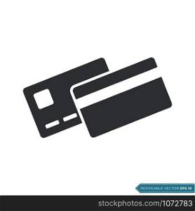 Credit Card Icon Vector Template Flat Design