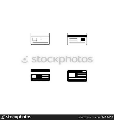 credit card logo stock vektor template