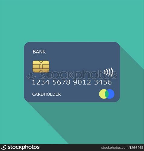 credit card made in flat design vector illustration