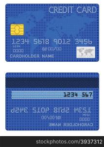 Credit Card of the stars. Vector illustration