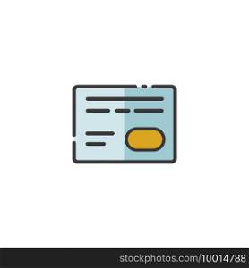 Credit card. Payment options. Filled color icon. Isolated commerce vector illustration