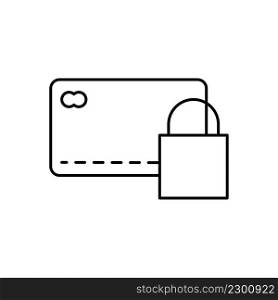 credit card with lock. Business concept. Protection, safety, password security internet technology. Vector  EPS 10.. credit card with lock. Business concept. Protection, safety, password security internet technology. Vector  E
