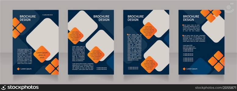 Credit offer for bank clients blank brochure layout design. Vertical poster template set with empty copy space for text. Premade corporate reports collection. Editable flyer paper pages. Credit offer for bank clients blank brochure layout design