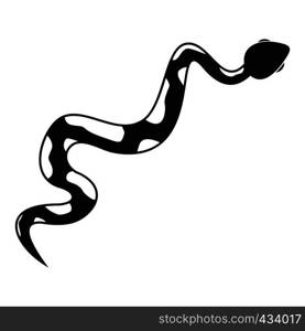 Creeping snake icon. Simple illustration of creeping snake vector icon for web. Creeping snake icon, simple style