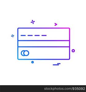 Crerdit card icon design vector