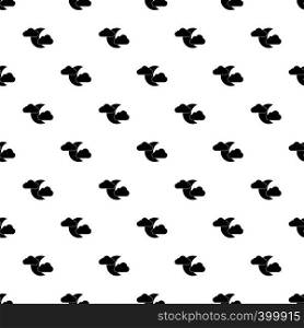 Crescent moon and clouds pattern. Simple illustration of crescent moon and clouds vector pattern for web. Crescent moon and clouds pattern, simple style