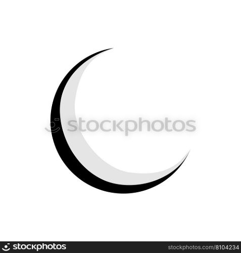 Crescent moon icon Royalty Free Vector Image