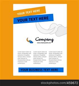 Crescent Title Page Design for Company profile ,annual report, presentations, leaflet, Brochure Vector Background