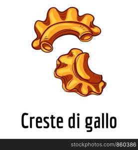 Creste di gallo icon. Cartoon of creste di gallo vector icon for web design isolated on white background. Creste di gallo icon, cartoon style