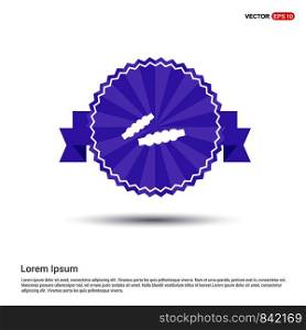 Cricket Bails Icon - Purple Ribbon banner