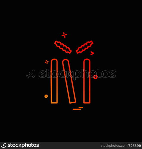 Cricket icon design vector