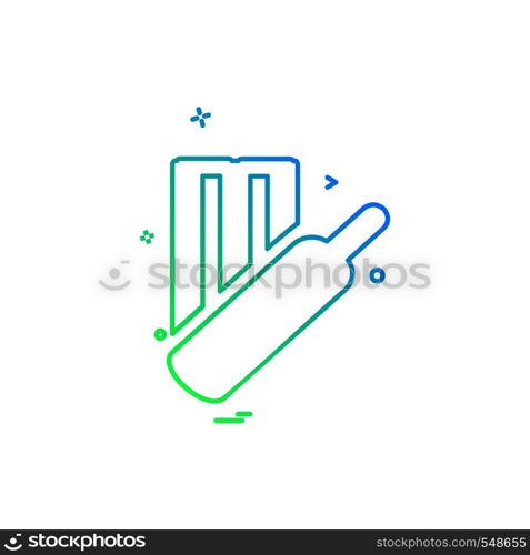 Cricket icon design vector