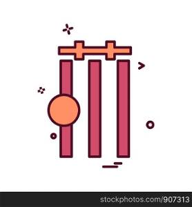 Cricket icon design vector