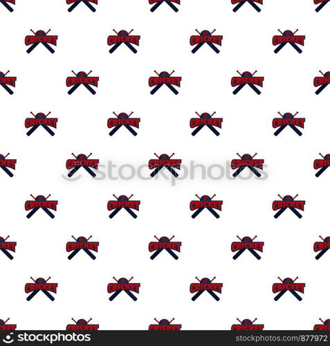 Cricket pattern seamless vector repeat for any web design. Cricket pattern seamless vector