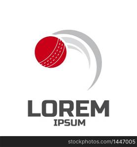 Cricket sport vector logo design template