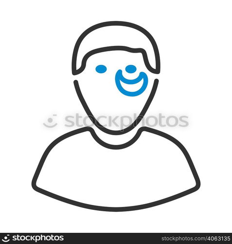 Criminal Man Icon. Editable Bold Outline With Color Fill Design. Vector Illustration.