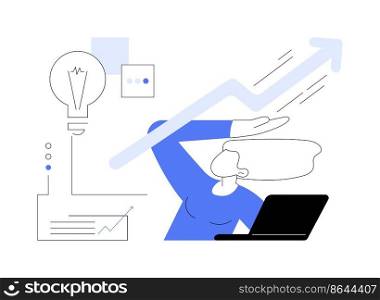 Crisis management abstract concept vector illustration. Crisis business consultant, recession, risk management, pr service page, social media relations, website menu, UI element abstract metaphor.. Crisis management abstract concept vector illustration.