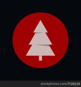 Cristmas tree icon. Holidays concept. Vector eps10. Cristmas tree icon