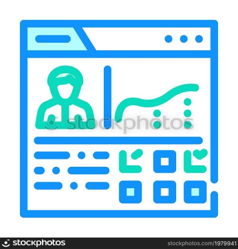 crm business marketing color icon vector. crm business marketing sign. isolated symbol illustration. crm business marketing color icon vector illustration