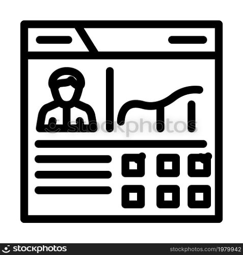 crm business marketing line icon vector. crm business marketing sign. isolated contour symbol black illustration. crm business marketing line icon vector illustration