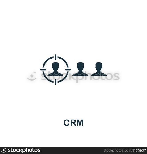 Crm icon. Premium style design from business management collection. Pixel perfect crm icon for web design, apps, software, printing usage.. Crm icon. Premium style design from business management icon collection. Pixel perfect Crm icon for web design, apps, software, print usage