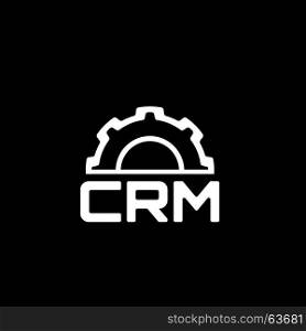 CRM Platform Icon. Flat Design.. CRM Platform Icon. Business and Finance. Isolated Illustration