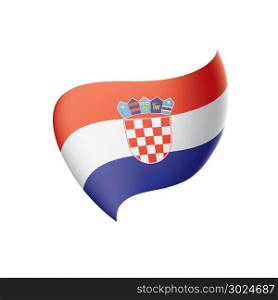 Croatia flag, vector illustration. Croatia flag, vector illustration on a white background