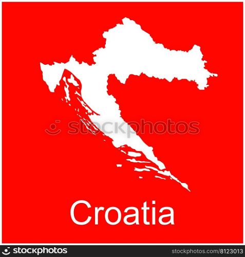 croatia map icon vector illustration design