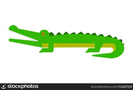 Crocodile icon. Flat illustration of crocodile vector icon for web design. Crocodile icon, flat style