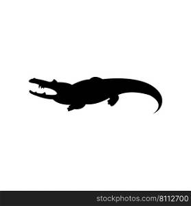 crocodile icon logo design template