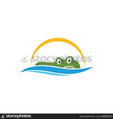 crocodile icon vector illustration design template web