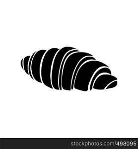 Croissant icon in simple style on a white background. Croissant icon, simple style