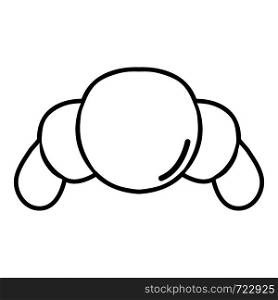 Croissant icon. Outline illustration of croissant vector icon for web. Croissant icon, outline line style