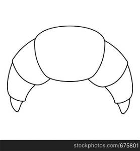 Croissant icon. Outline illustration of croissant vector icon for web. Croissant icon, outline style.